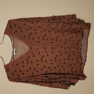 Maurices blouse with Bell sleeves